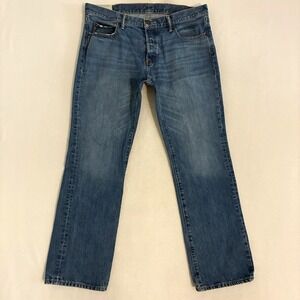 Vtg Y2K Abercrombie Fitch A&F Boot Jean Mens 36x32 (Fits 36x31) Denim Street